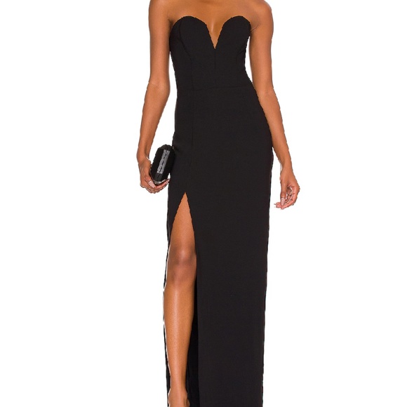 Amanda Uprichard Cherri Gown - Black, size M - Picture 1 of 11